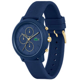 Lacoste 12.12 Blue Dial Blue Silicon Strap Watch for Men - 2011248