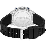 Lacoste Neoheritage Blue Dial Black Silicone Strap Watch for Men - 2011252