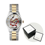 Gucci G Timeless Quartz Silver Dial Silver Steel Strap Watch For Women - YA1264075