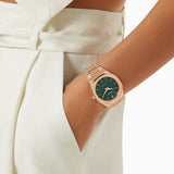D1 Milano Ultra Thin Malachite Green Dial Gold Steel Strap Watch for Men - D1-UTBJ30