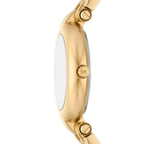 Michael Kors Laney Green Dial Gold Steel Strap Watch for Women - MK4892