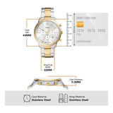 Fossil Neutra Silver Dial 2 Tone Steel Strap Watch for Men - FS6112