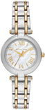 Michael Kors Laney Silver Dial Two Tone Steel Strap Watch for Women - MK4895