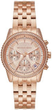 Michael Kors Bryant Rose Gold Dial Rose Gold Steel Strap Watch for Women - MK7531