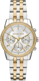 Michael Kors Bryant Silver Dial Two Tone Steel Strap Watch for Women - MK7532