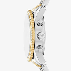 Michael Kors Bryant Silver Dial Two Tone Steel Strap Watch for Women - MK7532