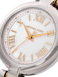 Michael Kors Laney Silver Dial Two Tone Steel Strap Watch for Women - MK4895