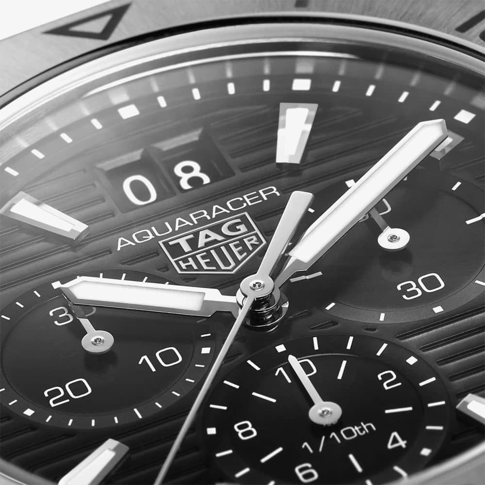 Tag Heuer Aquaracer Professional 200 Date Black Dial Silver Steel Strap Watch for Men - CBP1110.BA0627