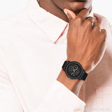 Lacoste 12.12 Black Dial Black Silicon Strap Watch for Men - 2011247