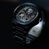 Fossil Evanston Black Dial Black Steel Strap Watch for Men - BQ2621