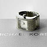 Michael Kors Darrington Silver Dial Silver Steel Strap Watch for Women - MK4884