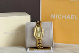 Michael Kors Suri Gold Dial Gold Steel Strap Watch for Women - MK4878