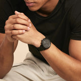 Lacoste 12.12 Black Dial Black Silicon Strap Watch for Men - 2011243