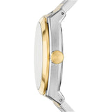 Fossil Everett Beige Dial 2 Tone Steel Strap Watch for Men - FS5823