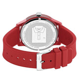 Lacoste 12.12 Red Dial Red Silicon Strap Watch for Unisex - 2010988