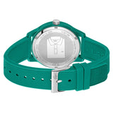 Lacoste 12.12 Cyan Dial Cyan Silicon Strap Watch for Men  - 2011192