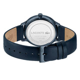 Lacoste Club White Dial Blue Leather Strap Watch for Men - 2011140