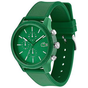 Lacoste 12.12 Green Dial Green Silicone Strap Watch for Men - 2010973