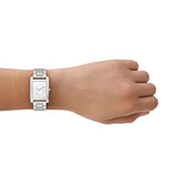 Michael Kors Essex Silver Dial Silver Steel Strap Watch for Women - MK4906