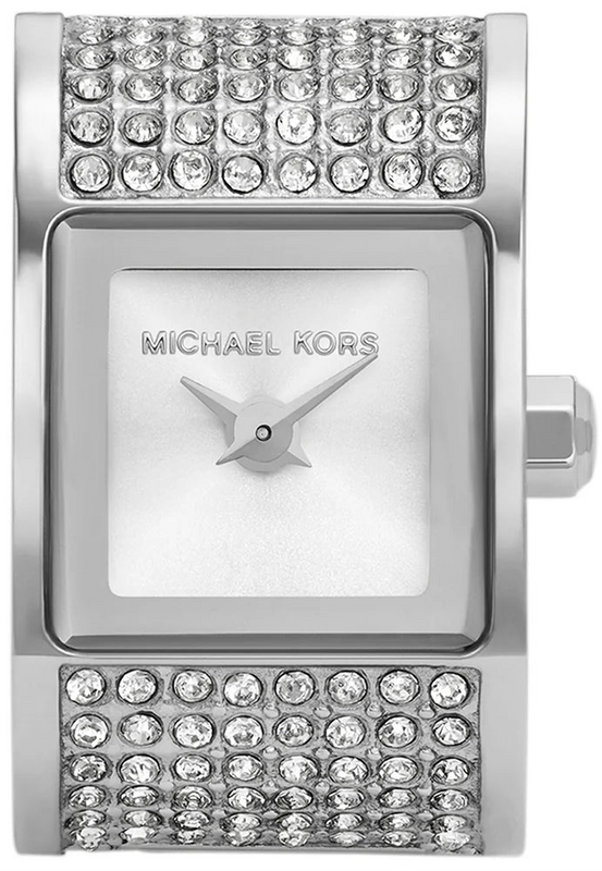 Michael Kors Darrington Silver Dial Silver Steel Strap Watch for Women - MK4884