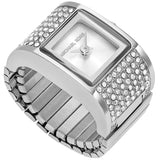Michael Kors Darrington Silver Dial Silver Steel Strap Watch for Women - MK4884