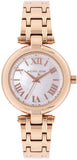 Michael Kors Laney Silver Dial Rose Gold Steel Strap Watch for Women - MK4893