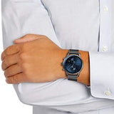 Hugo Boss Jet Chrongraph Blue Dial Gunmetal Grey Mesh Bracelet Watch for Men - 1513677