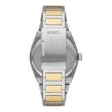 Fossil Everett Beige Dial 2 Tone Steel Strap Watch for Men - FS5823