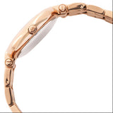 Michael Kors Laney Silver Dial Rose Gold Steel Strap Watch for Women - MK4893