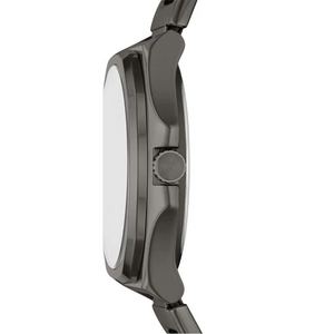 Fossil Evanston Black Dial Gray Steel Strap Watch for Men - BQ2609