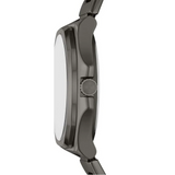 Fossil Evanston Black Dial Gray Steel Strap Watch for Men - BQ2609