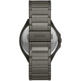 Fossil Evanston Black Dial Gray Steel Strap Watch for Men - BQ2609