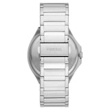 Fossil Evanston Blue Dial Silver Steel Strap Watch for Men - BQ2610