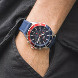 Lacoste Tiebreaker Blue Dial Blue Silicon Strap Watch for Men - 2011154