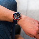 Lacoste Tiebreaker Blue Dial Blue Silicon Strap Watch for Men - 2011154