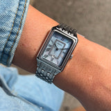 Fossil Raquel Blue Dial Silver Steel Strap Watch for Women - ES5402