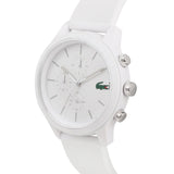 Lacoste 12.12 White Dial White Silicon Strap Watch for Men - 2010974