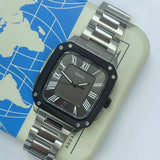 Fossil Crosby Gray Dial Silver Steel Strap Watch for Men - FS6122