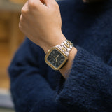 Fossil Crosby Gray Dial Two Tone Steel Strap Watch for Men - FS6123