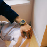 Fossil Crosby Gray Dial Two Tone Steel Strap Watch for Men - FS6123