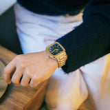 Fossil Crosby Gray Dial Two Tone Steel Strap Watch for Men - FS6123