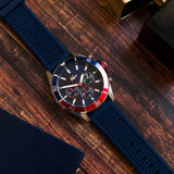 Lacoste Tiebreaker Blue Dial Blue Silicon Strap Watch for Men - 2011154
