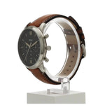 Fossil Neutra Green Dial Brown Leather Strap Watch for Men - FS5963