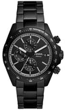 Fossil Autocross Black Dial Black Steel Strap Watch for Men - BQ2875