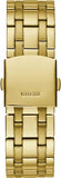 Guess Surge Chronograph Black Dial Gold Steel Strap Watch for Men - W1258G2