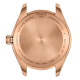 Tissot PR 100 Brown Dial Gold Steel Strap Watch for Women - T150.210.33.291.00