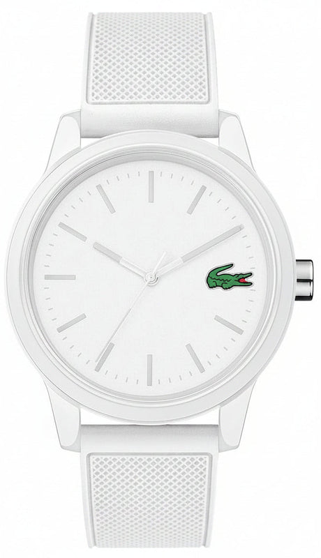Lacoste 12.12 White Dial White Silicon Strap Watch for Unisex - 2010984