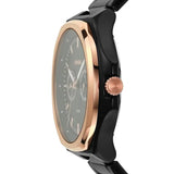 Fossil Evanston Black Dial Black Steel Strap Watch for Unisex - BQ2645