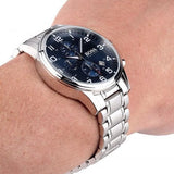 Hugo Boss Aeroliner Blue Dial Silver Steel Strap Watch for Men - 1513183