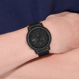 Lacoste 12.12 Black Dial Black Silicon Strap Watch for Men - 2011243